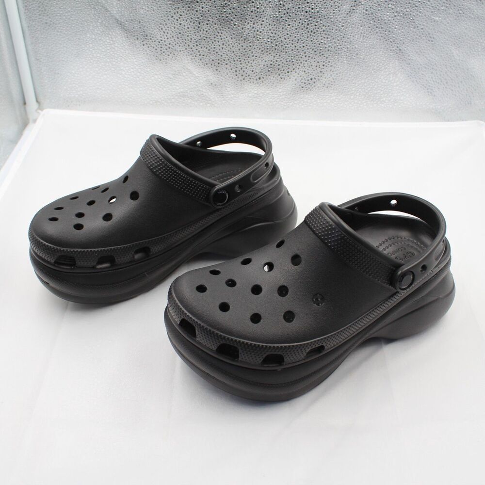 NEW Crocs Classic Bag Clog Black Platform Women Size 7 206302-001 - Picture 9 of 9